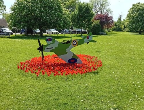 VE DAY Spitfire on Jubilee Field