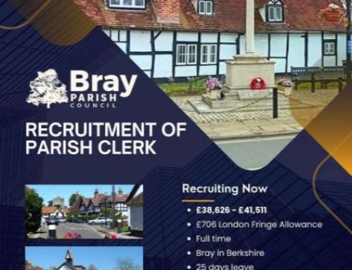 Bray Parish Council is Recruiting for a Parish Clerk & Responsible Financial Officer